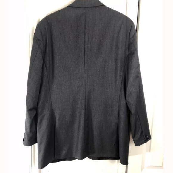 BANANA REPUBLIC 2 BTN Blazer 100% Wool Dark Gray.